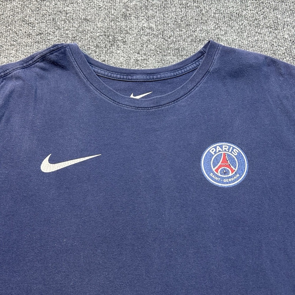 Nike Men's Navy Paris Saint Germain Travel  T-shirt Loose Fit XL Neymar Jr  #10